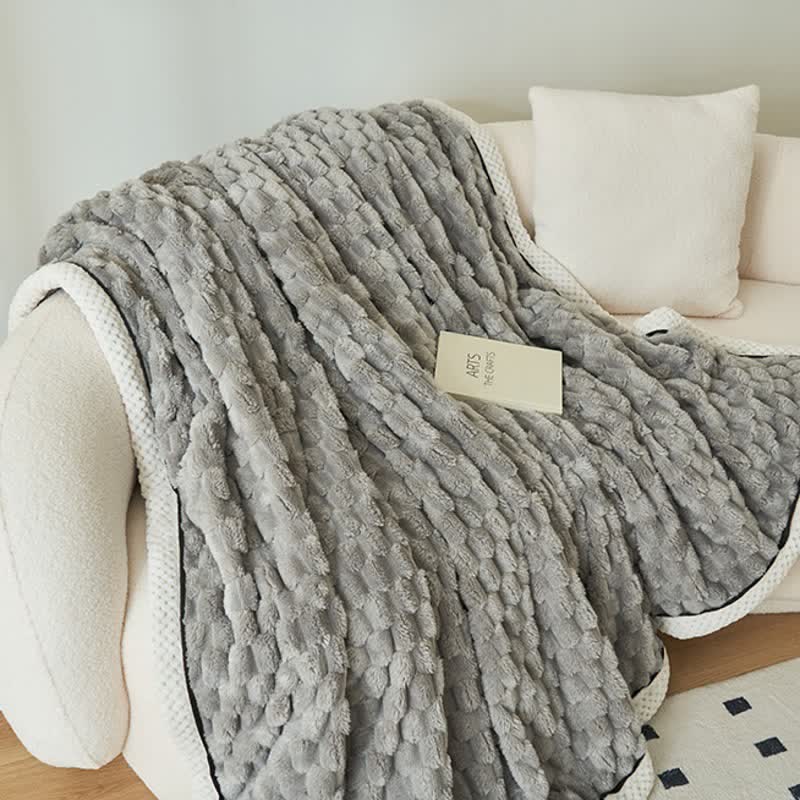 Omkeerbare Plaid Deken van Dikke Coral Fleece - Zachte Polyester voor Bank en Bed - Verkrijgbaar in 8 Kleuren en 2 Maten | Sulvida