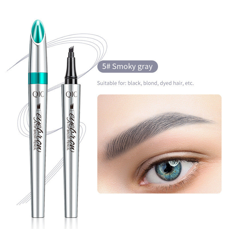 Wenkbrauwpen met Vierpuntige Applicator voor Natuurlijke Haarlook Microblading Effect Waterproof Langdurig | Sulvida