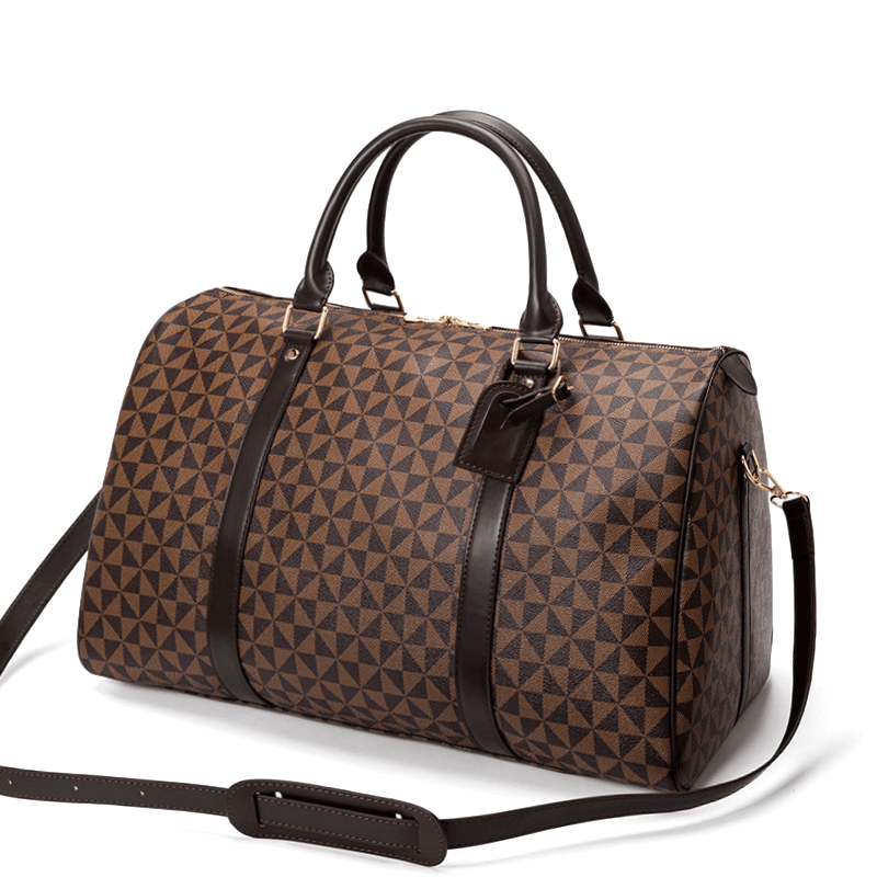 Reistas Leer Heren Weekendtas Handbagage Vintage met Schouderriem Bruin Beige Zwart Sporttas Reisbagage | Sulvida
