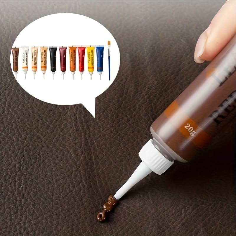 Kit de réparation du cuir pour meubles et sièges de voiture avec outils professionnels pour une restauration et une rénovation durables | Sulvida
