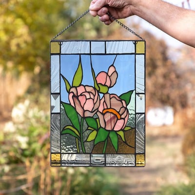 Acryl Glas-in-lood Wanddecoratie met Zonlicht Effect – Kleurrijke Raam Sun Catcher voor Venster Decoratie | Sulvida
