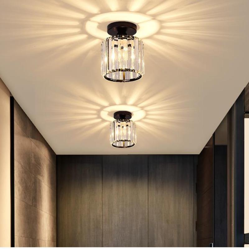 Plafondlamp met Kristal Diffuser LED Dimbaar 3 Lichtstanden Woonkamer Slaapkamer Modern Design Metaal Acryl | Sulvida