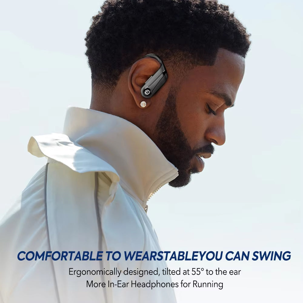 Écouteurs intra-auriculaires sans fil Bluetooth étanches IPX7, casque de sport, autonomie de 200 heures, maintien ferme | Sulvida