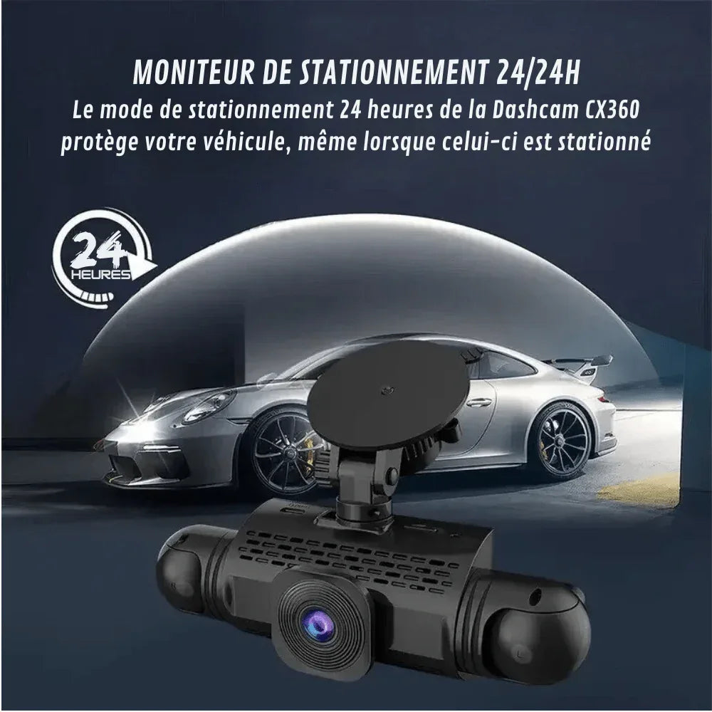 360 Graden Dashcam Auto met 4 Full HD Camera's Parkeerstand Nachtzicht en Complete Rondom Beveiliging | Sulvida