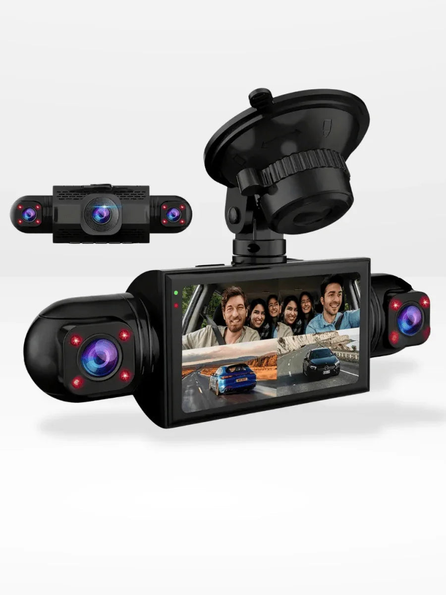360 Graden Dashcam Auto met 4 Full HD Camera's Parkeerstand Nachtzicht en Complete Rondom Beveiliging | Sulvida