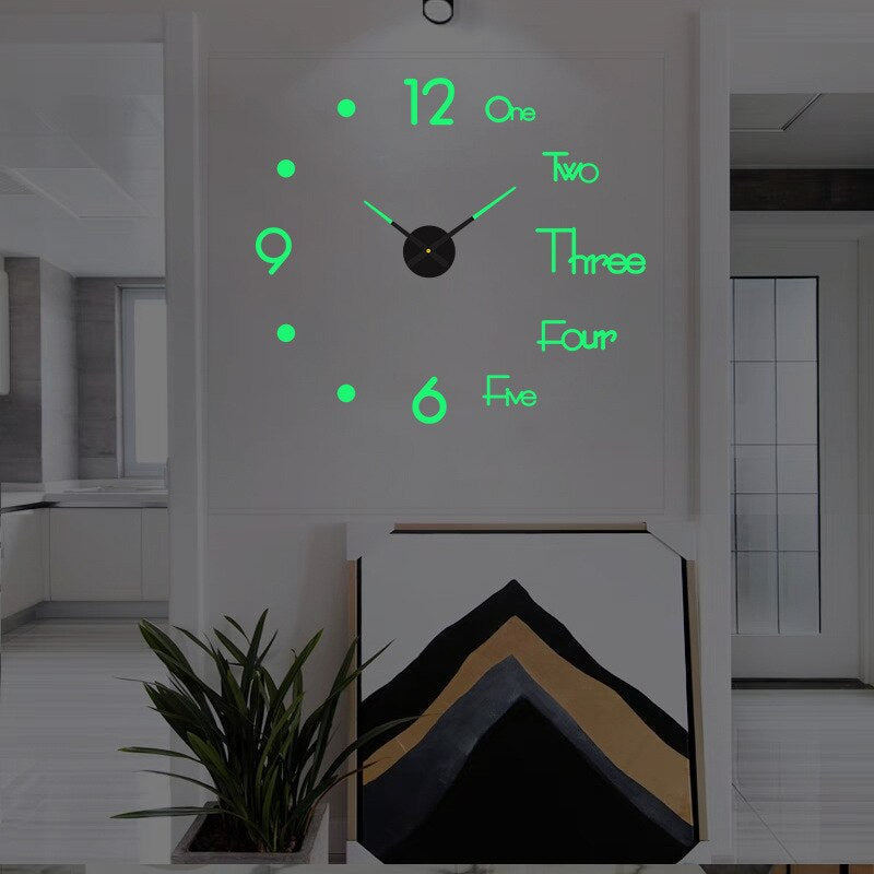 Oversized wandklok metaal zwart zilver goud modern design stil uurwerk woonkamer kantoor decoratie interieur | Sulvida