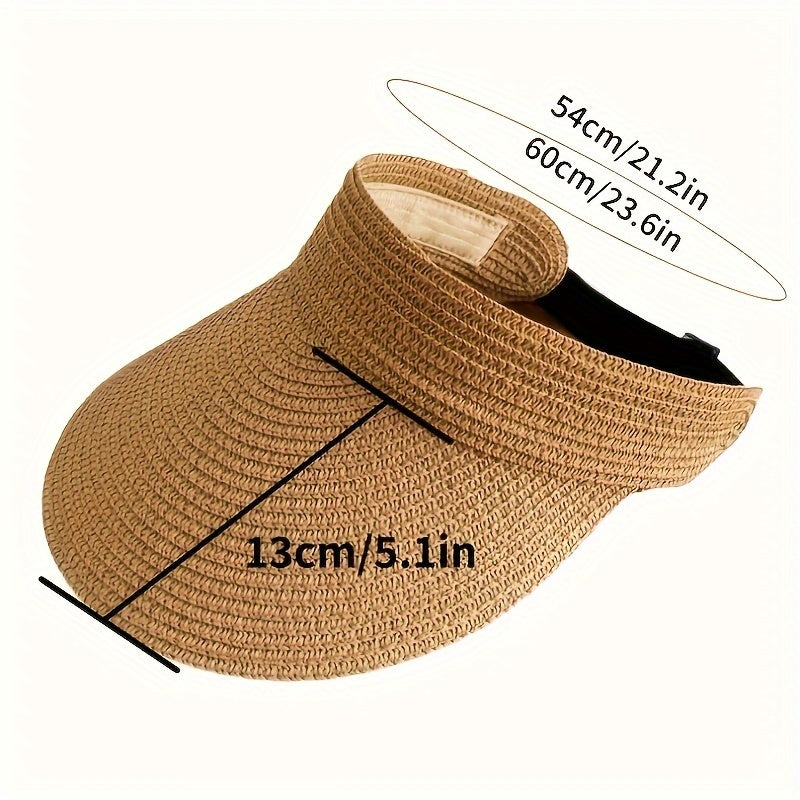 Opvouwbare Zonneklep met Brede Rand voor Dames UV-Bescherming Strandhoeden Vakantie Outdoor Zomer Accessoire | Sulvida