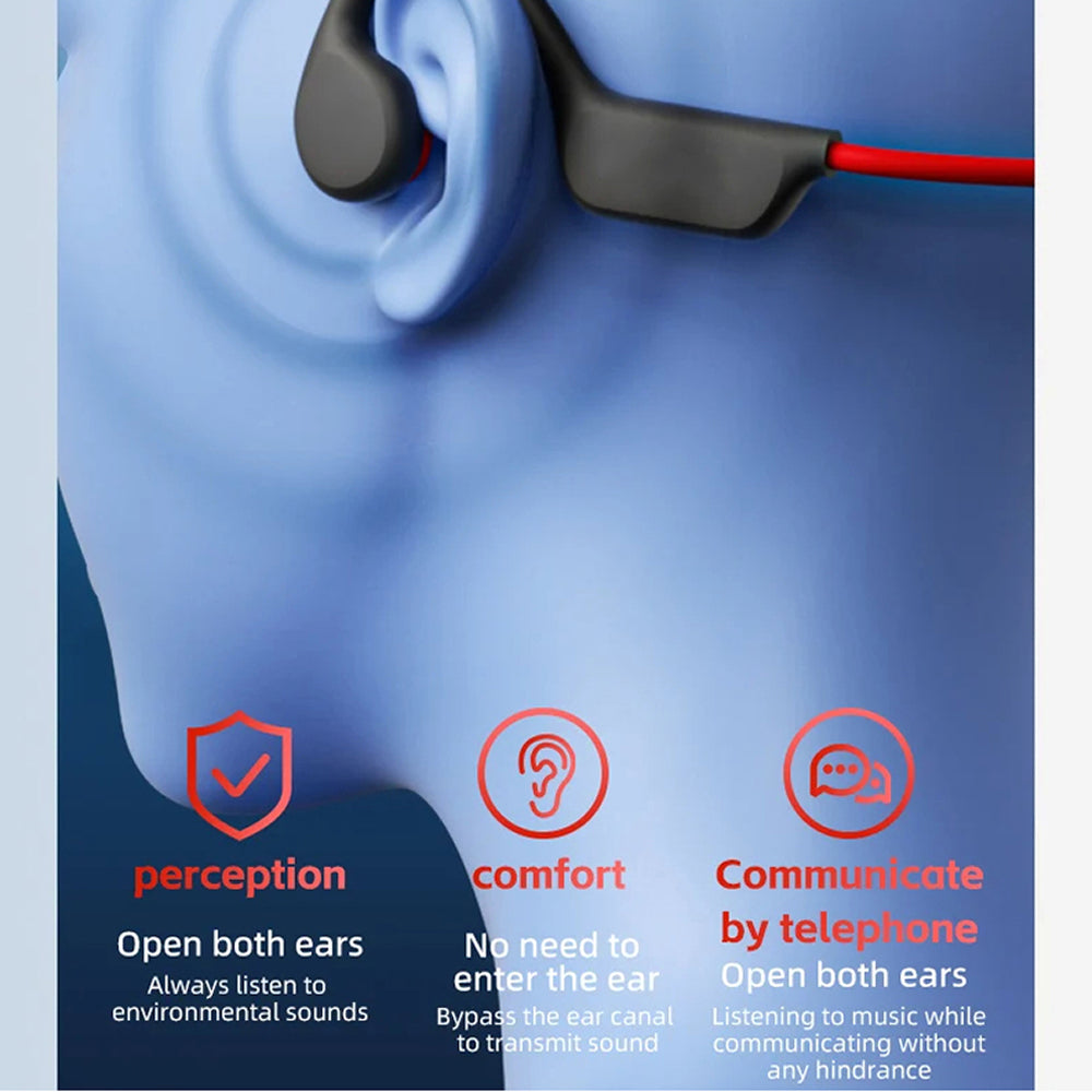 Casque de natation étanche à conduction osseuse, 32 Go, Bluetooth sans fil, MP3, pour la natation, les sports nautiques et la plongée