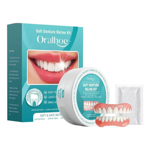 Dentier moulable sans colle - Prothèse dentaire thermoadaptable, dents temporaires | Sulvida