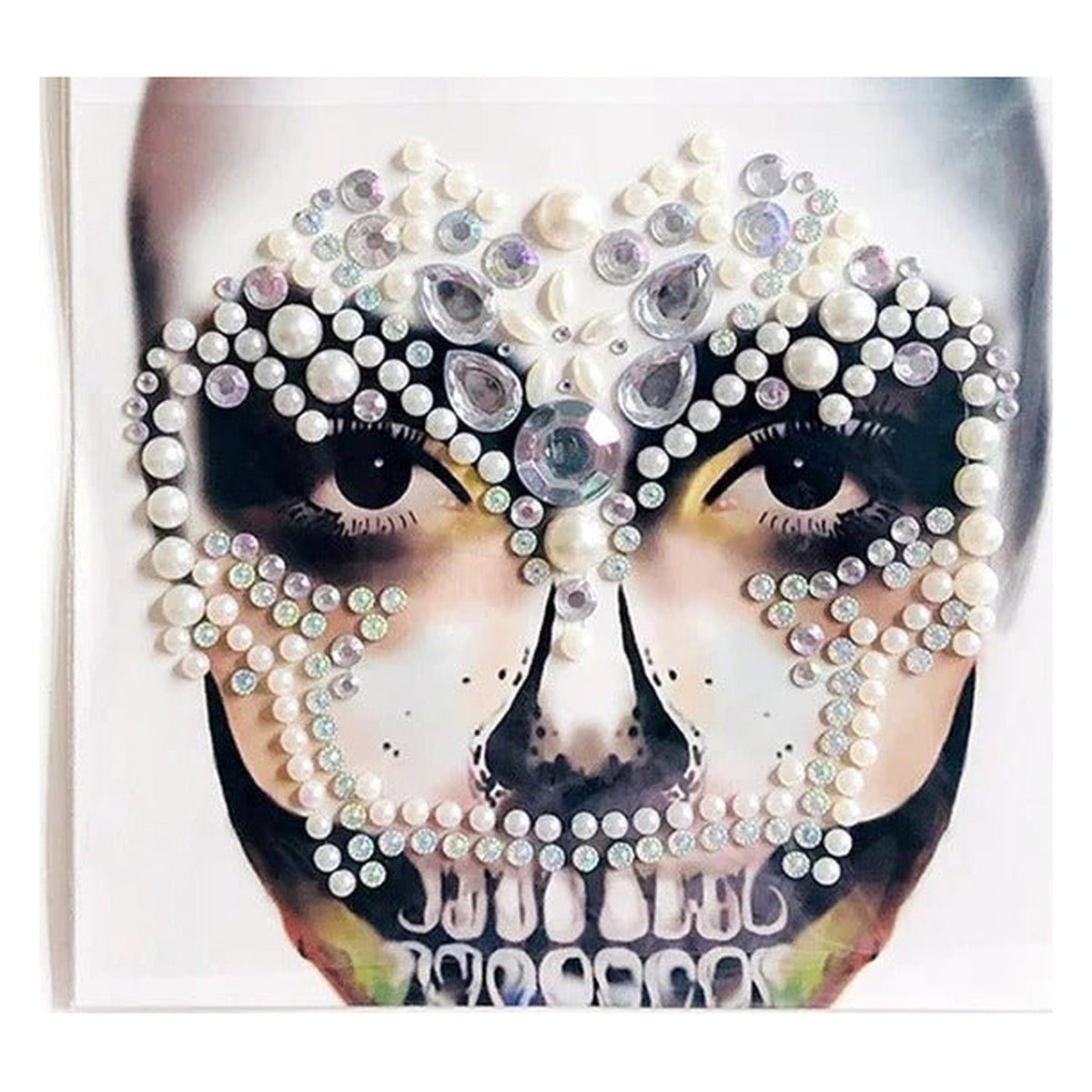 Gezichtsjuwelen Acryl Strass voor Halloween – Zelfklevende Edelsteentjes Gezicht Complete Set Party Make-up | Sulvida