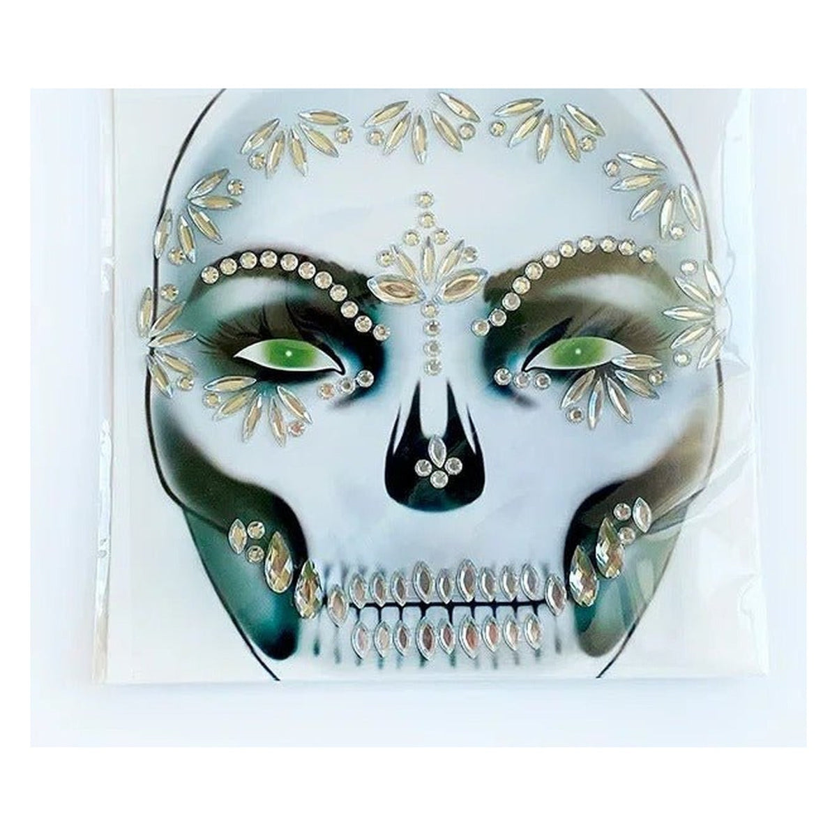 Gezichtsjuwelen Acryl Strass voor Halloween – Zelfklevende Edelsteentjes Gezicht Complete Set Party Make-up | Sulvida