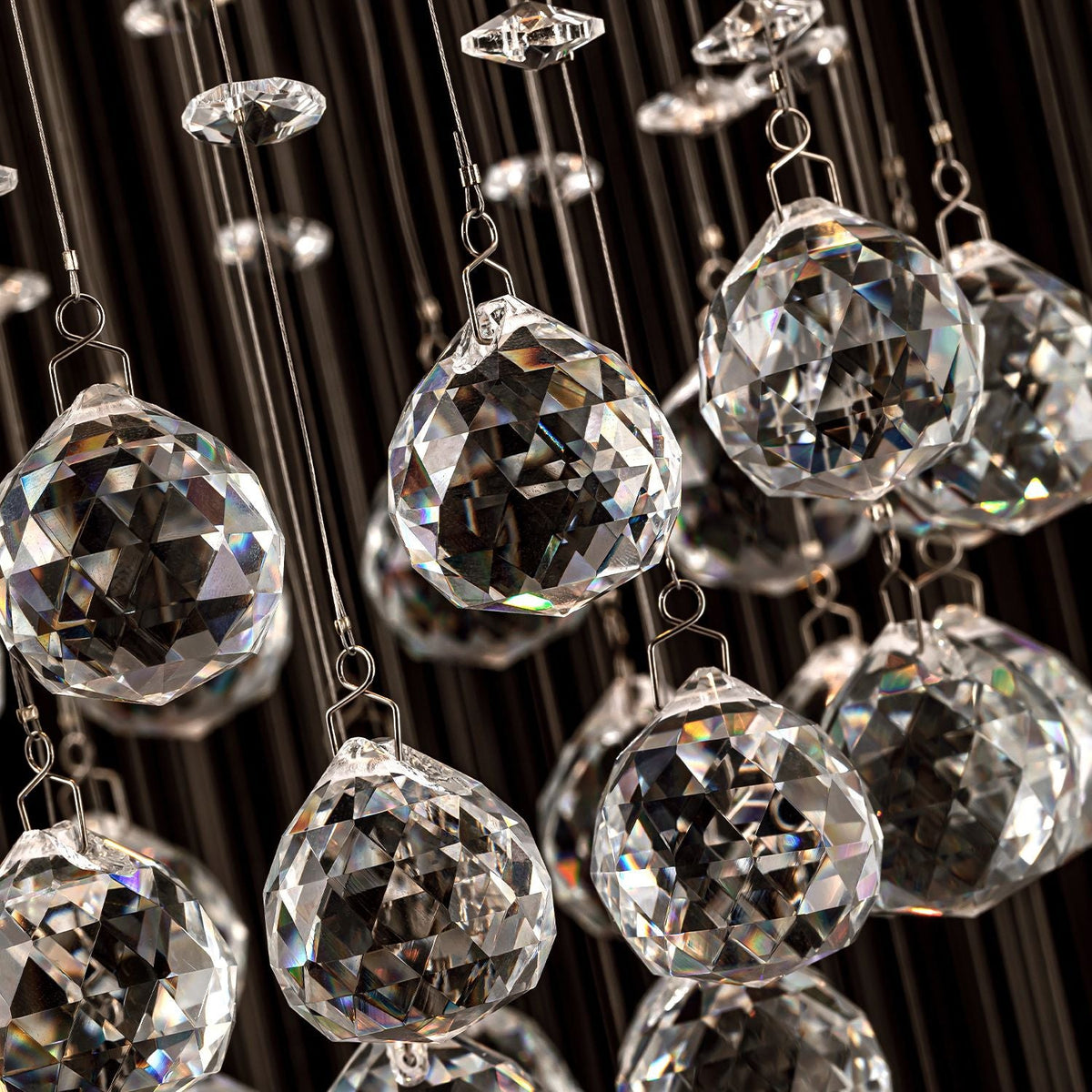 Kristallen Kroonluchter Spiraal Chroom K9 Druppels Trapgat Luxe Verlichting Hal Entree Design Woonkamer | Sulvida
