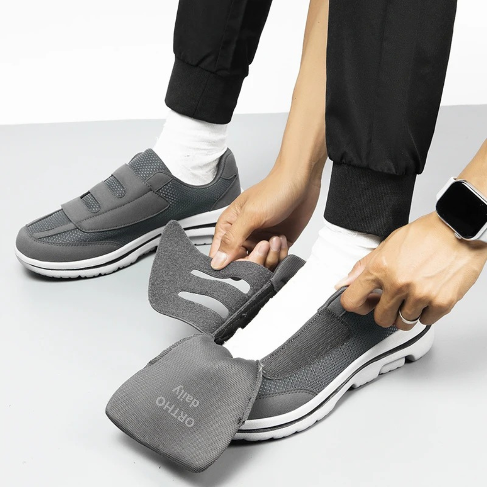 Orthopedische Schoenen Verstelbaar Klittenband Mesh Ademend Diabetesvoeten Dagelijks Comfort Wandelen | Sulvida