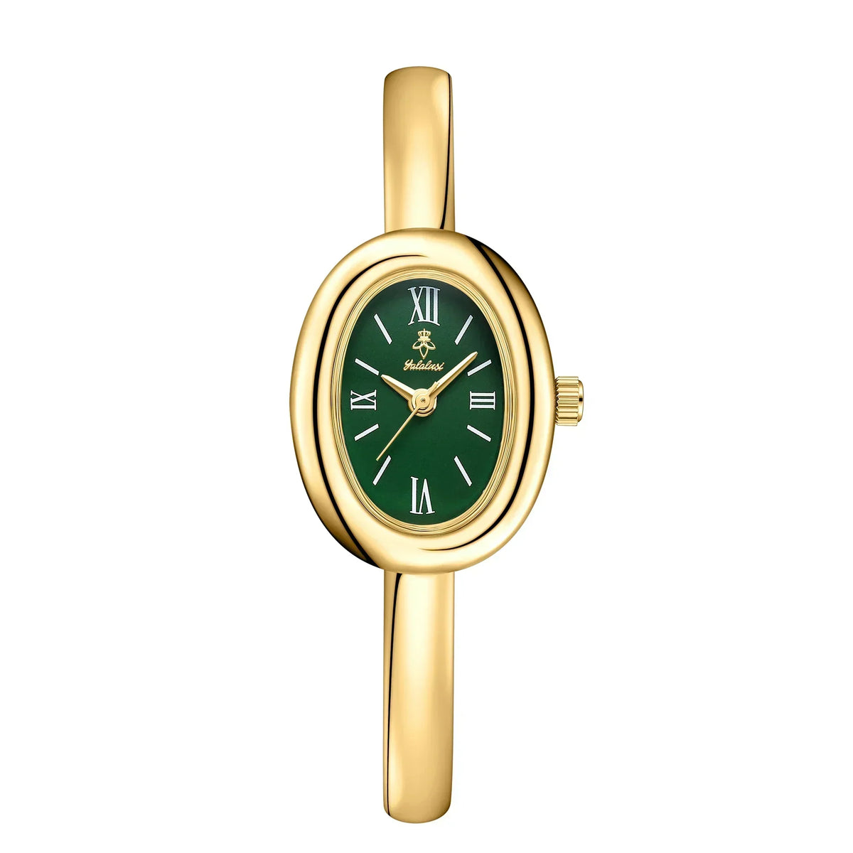Ovaal Armband Horloge Edelstaal Goudkleur Dames Elegant Minimalistisch Design Roestvrij Staal Polshorloge | Sulvida