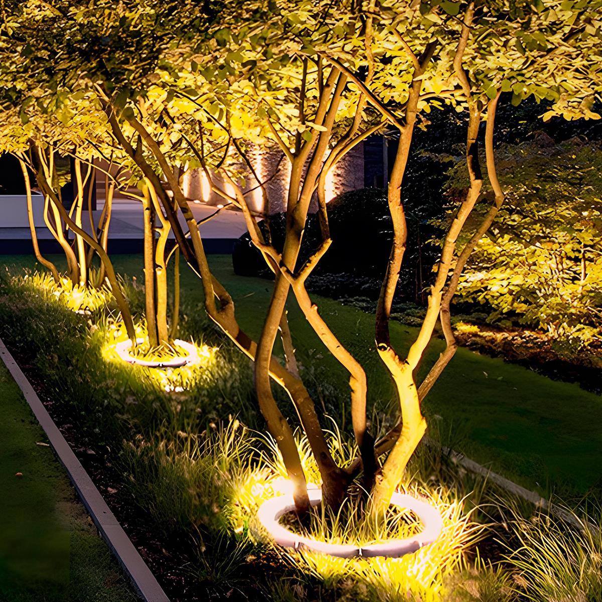 LED Spotverlichting Tuin 24V Laagspanning Boogvorm Waterdicht IP65 Grondspot Set voor Bomen en Planten | Sulvida