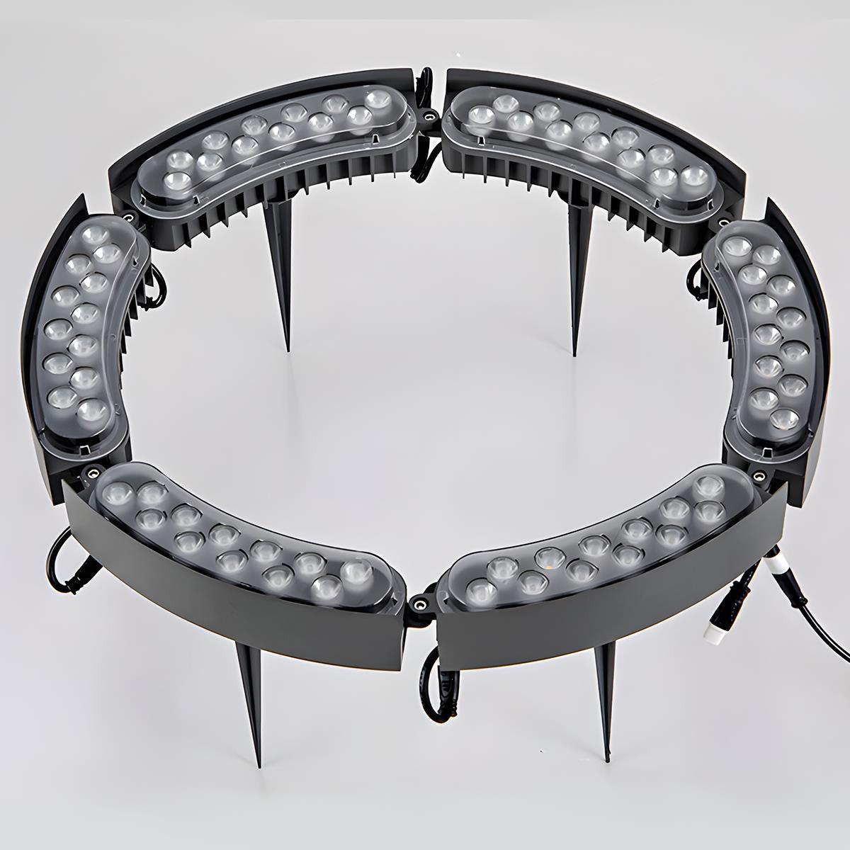 LED Spotverlichting Tuin 24V Laagspanning Boogvorm Waterdicht IP65 Grondspot Set voor Bomen en Planten | Sulvida