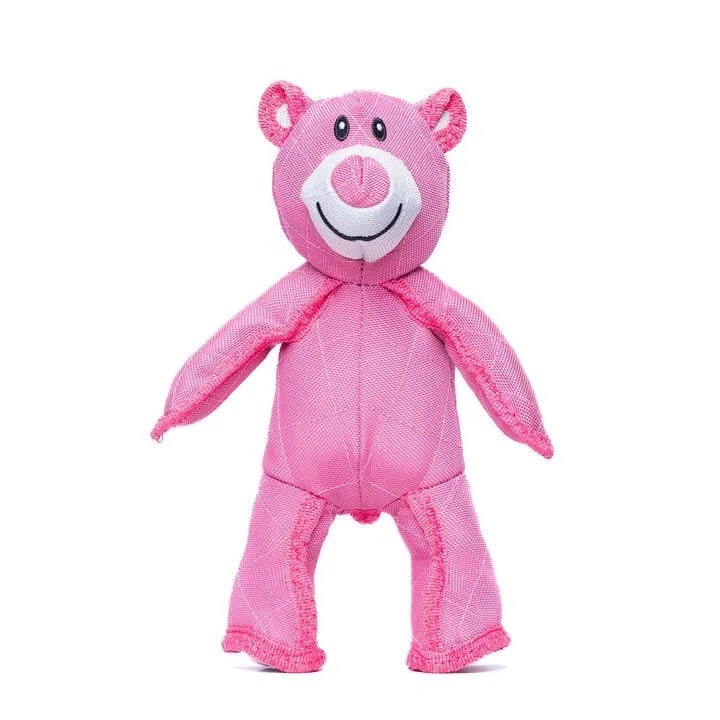 Jouet en forme d’ours pour chien en toile résistante, avec coutures renforcées, jouet à mâcher et à câliner, jouet interactif pour animal de compagnie | Sulvida