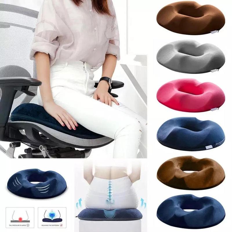 Ergonomisch Zitkussen Memory Foam met Ringvorm voor Kantoor Stoel Auto Thuis Comfort Zitondersteuning | Sulvida