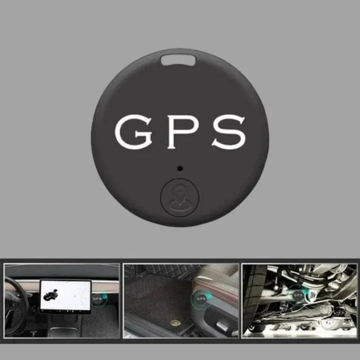 Compacte GPS-tracker zwart set van 2 magneet realtime tracking auto fiets bagage locatiezoeker veiligheid | Sulvida