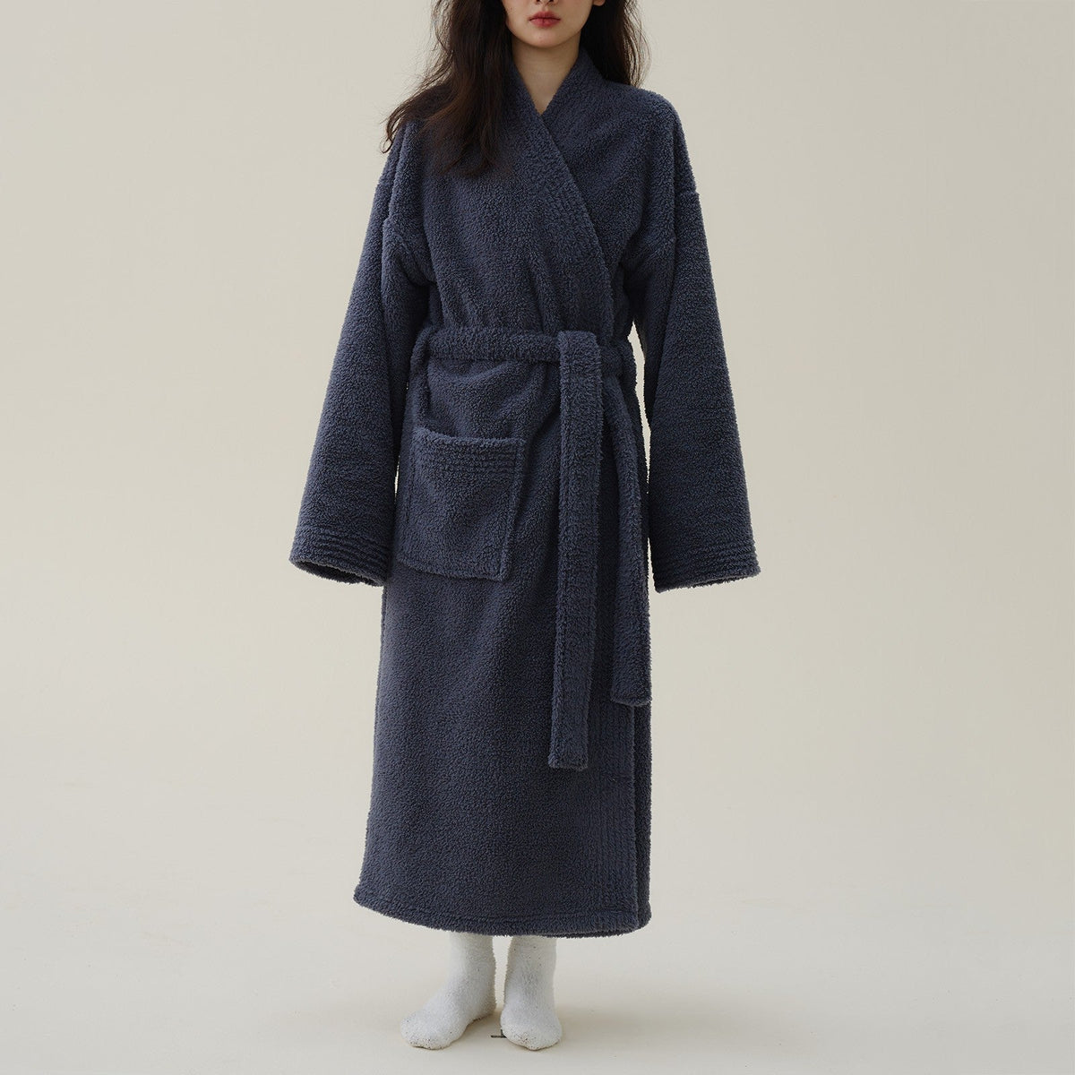Luxe Kimono Badjas Dames Pluche Fleece Winter Warme Ochtendjas Extra Comfortabel Zacht voor Ontspanning | Sulvida