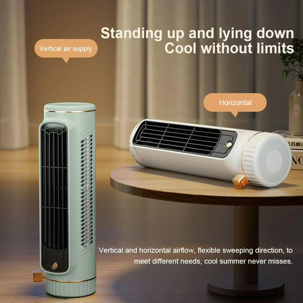 Bladloze Ventilator 360° Luchtcirculatie Koeling 32,8cm 5W Stil ABS Woonkamer Kantoor Tafelventilator | Sulvida