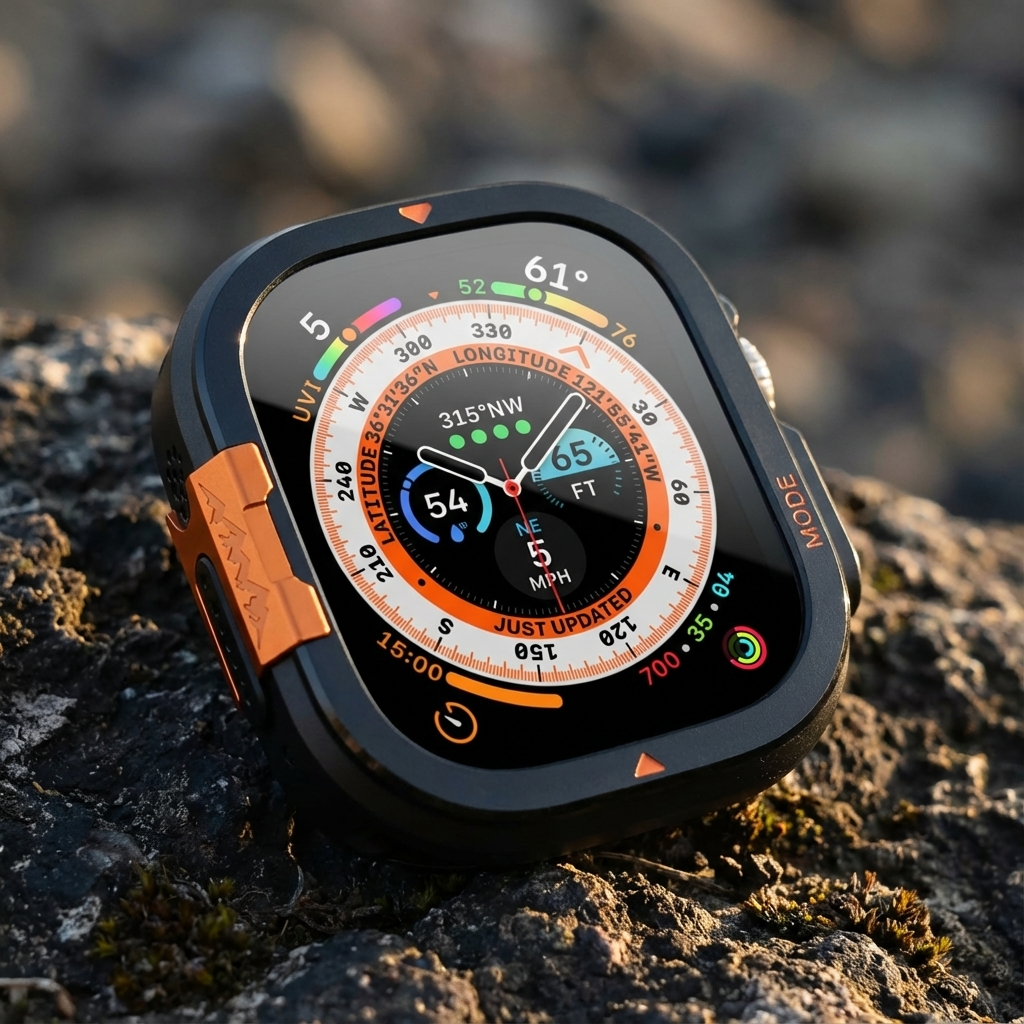 Coque de protection au design en titane pour Apple Watch Series 11 10 Ultra 4 3 2 1, protection 46mm 49mm | Sulvida
