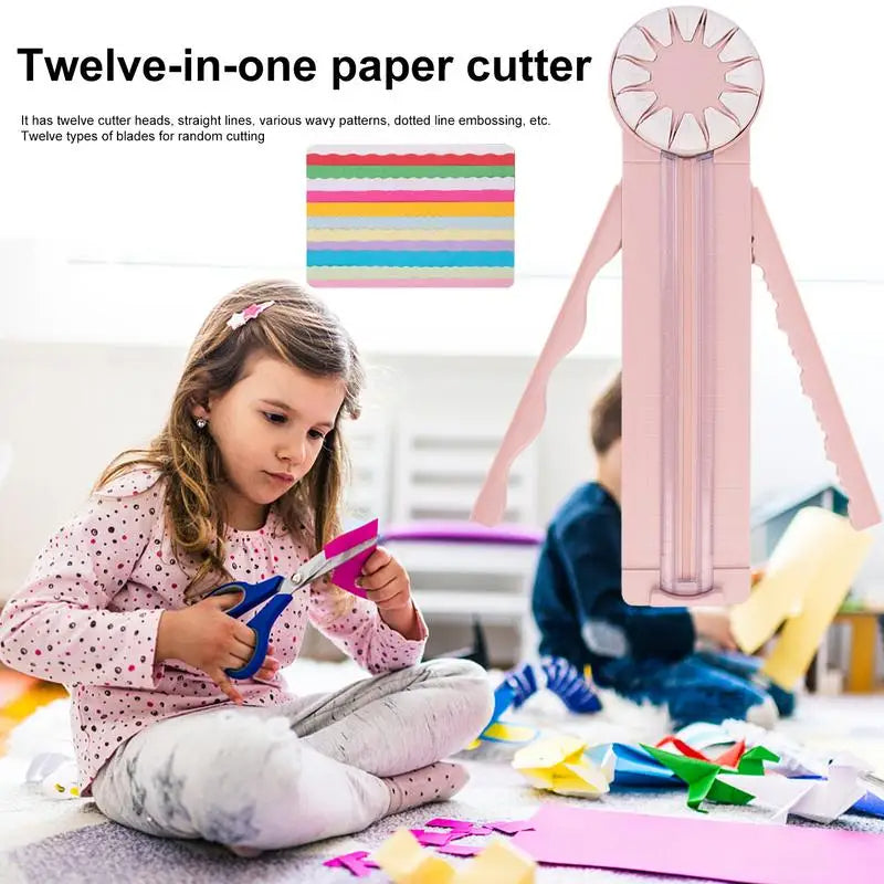 12-in-1 Papiersnijder met 360° Roteerbaar Mes Precisie Knipper Snijmat Kantoor Hobby Crafts Scrapbooking | Sulvida