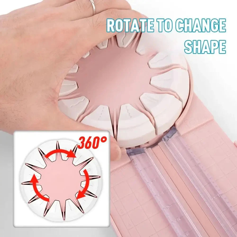 12-in-1 Papiersnijder met 360° Roteerbaar Mes Precisie Knipper Snijmat Kantoor Hobby Crafts Scrapbooking | Sulvida