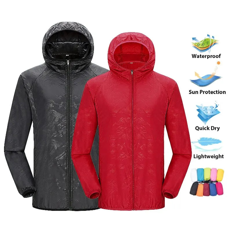 Veste softshell légère et imperméable, respirante et coupe-vent, pour la randonnée en extérieur, pliable, compacte et fonctionnelle | Sulvida