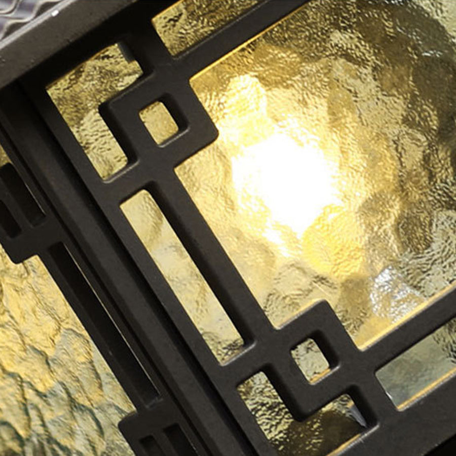 Buitenlamp op Sokkel Klassiek Design Waterdicht Aluminium Glas Terras Tuin Oprit Pad Entree Verlichting | Sulvida