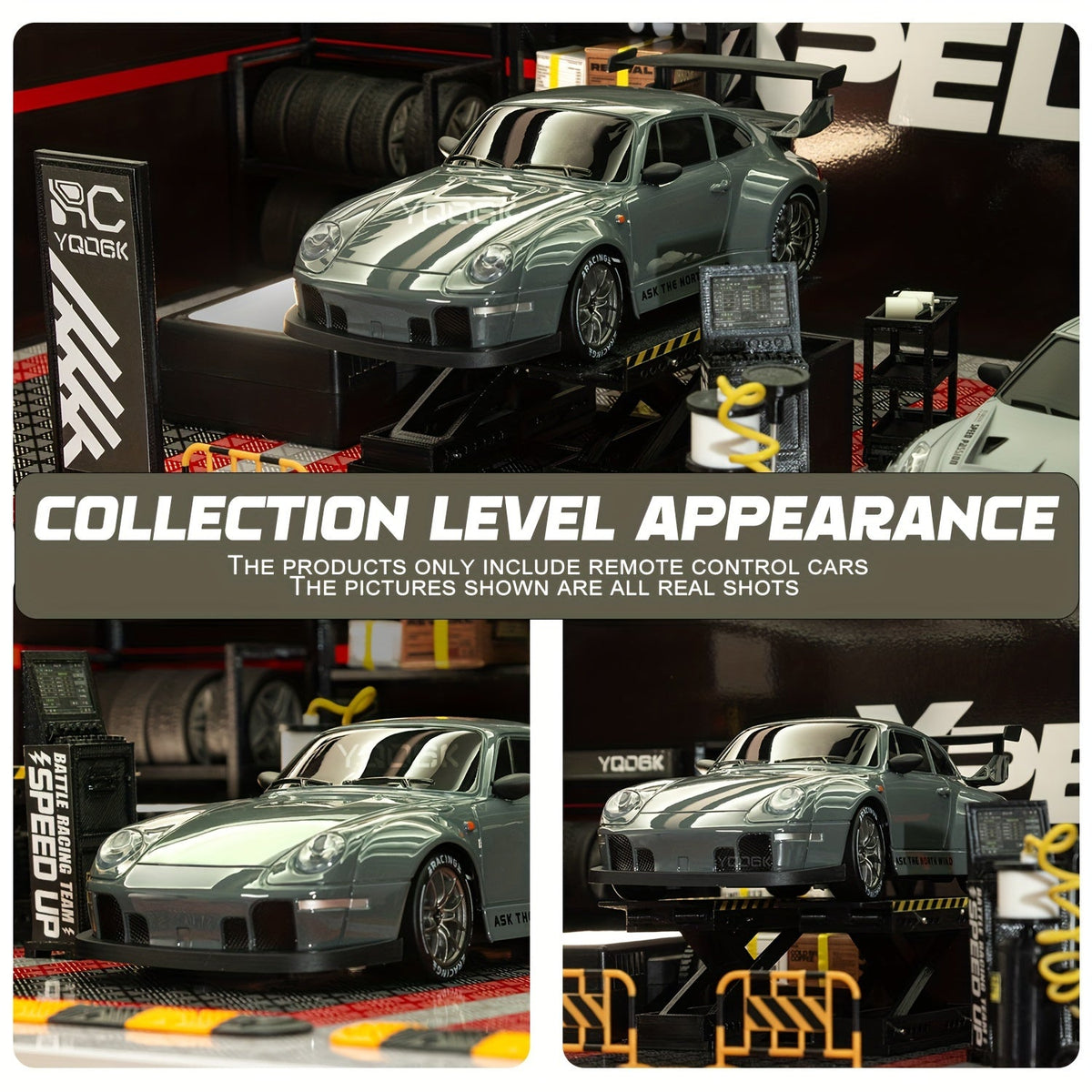 RC Driftauto 1:24 Schaal met Verlichte Wielen 4WD Aandrijving Radiografisch Bestuurd Race Speelgoed voor Kinderen | Sulvida