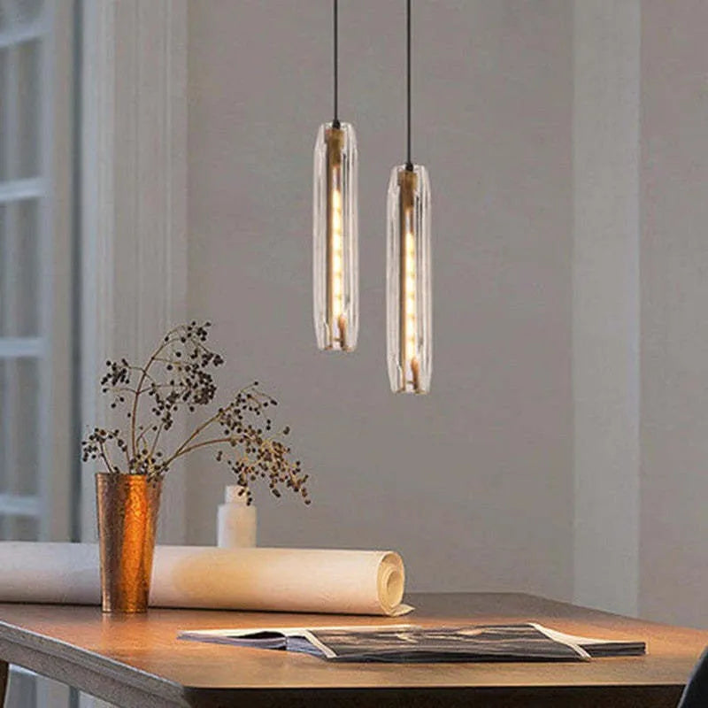 Hanglamp Glas & Messing Rookgrijs E14 Eetkamer Woonkamer Slaapkamer Modern Exclusief Elegante Verlichting | Sulvida