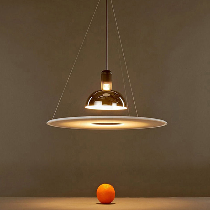 Hanglamp Minimalistische Klokvorm Glas Metaal E27 Fitting Woonkamer Eetkamer LED Verlichting Zwart Chroom Goud | Sulvida