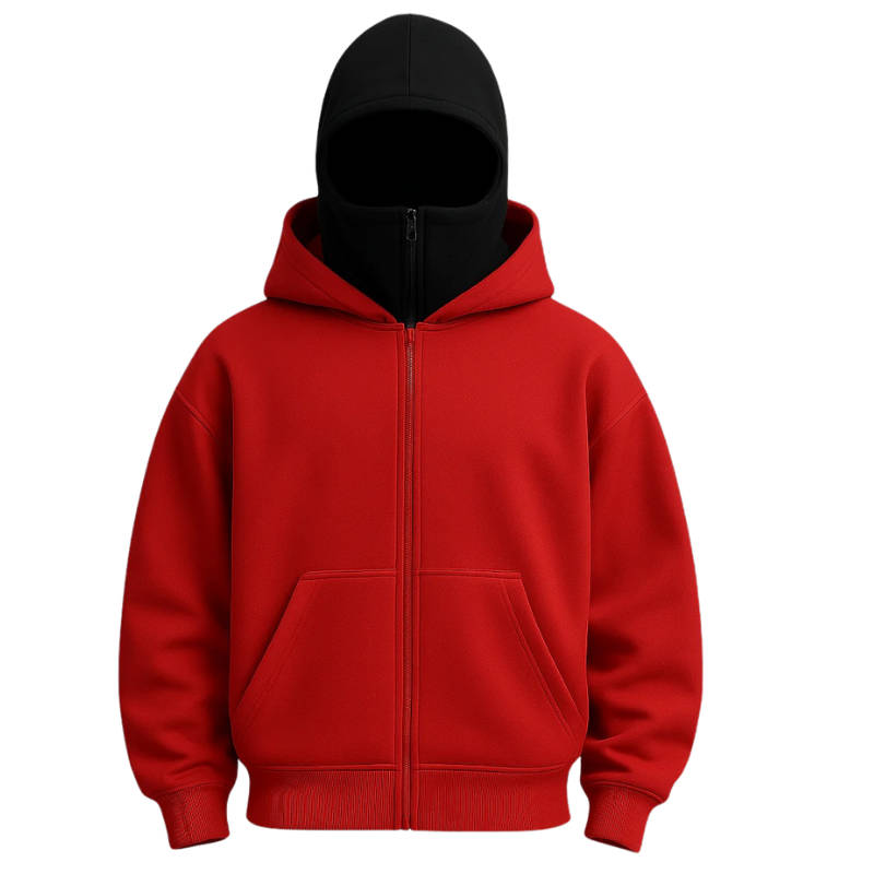 Unisex Balaclava Hoodie met Volledige Rits Geïntegreerde Nekbescherming Warme Bivakmuts voor Outdoor Sport | Sulvida