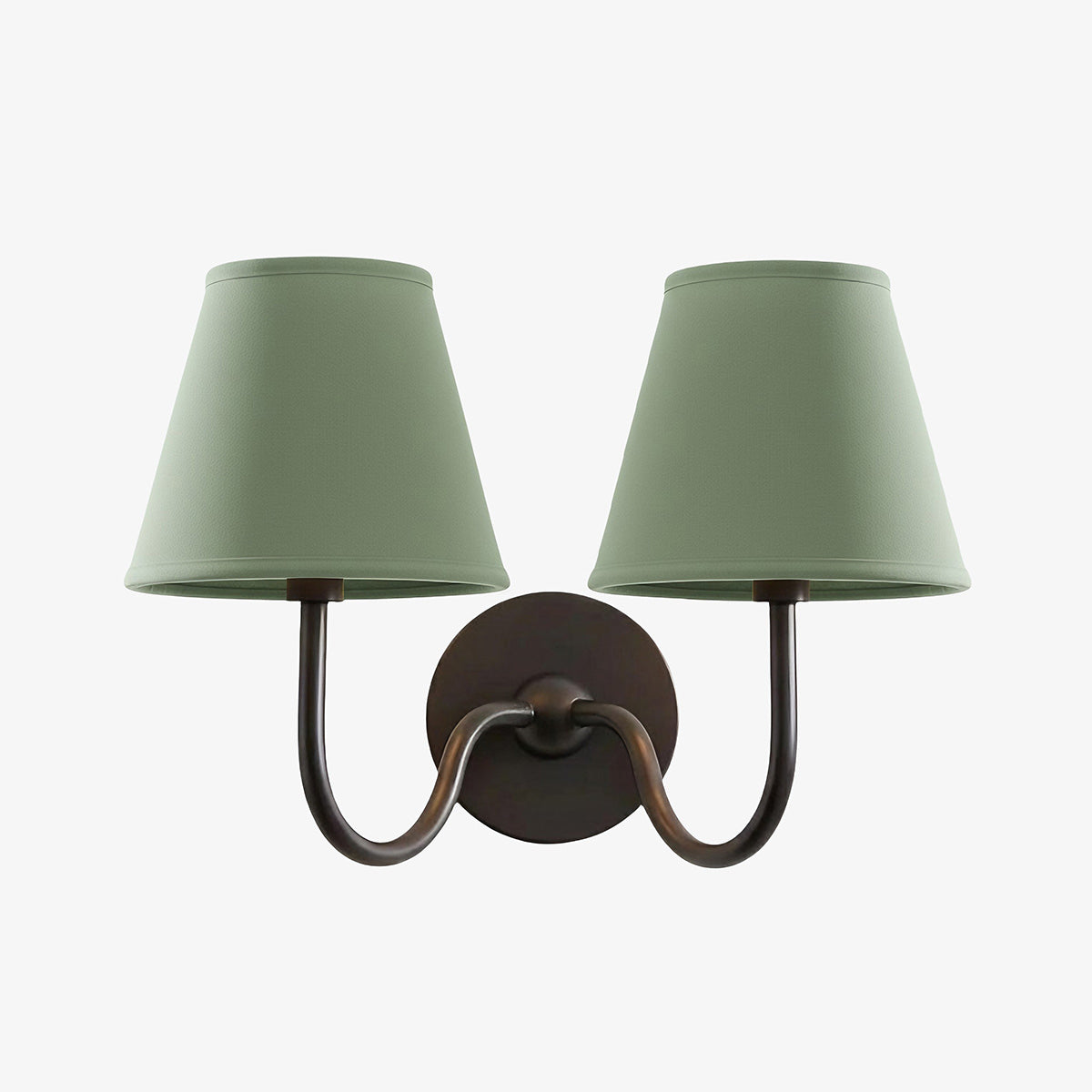 Wandlamp Linnen Kap Messing Armatuur Plissé of Glad Stof E12 Fitting Hardwired Decoratieve Verlichting | Sulvida