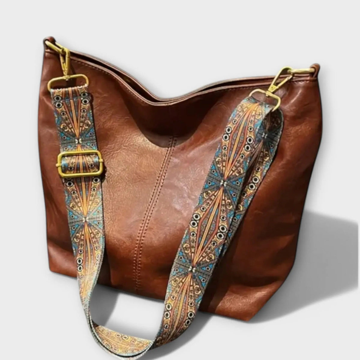 Vintage Schoudertas Dames Crossbody Tas Geborduurd Verstelbaar Handtas voor Dagelijks Gebruik Werk Reizen Shopping | Sulvida