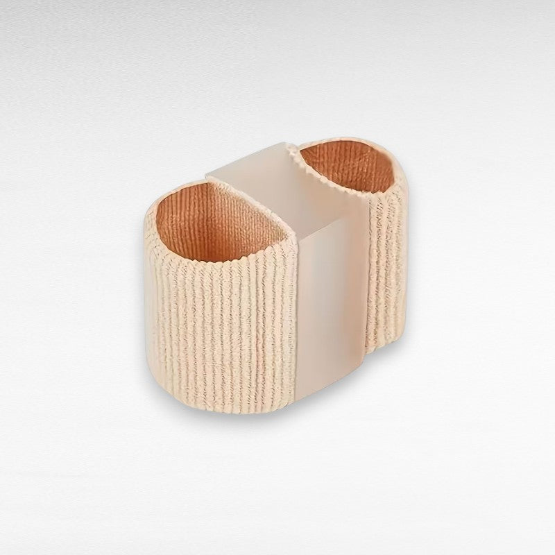 Teenspreider voor hallux valgus en overlappende tenen – comfortabel gel 1,5 cm teenspreiding beige (1 paar) | Sulvida