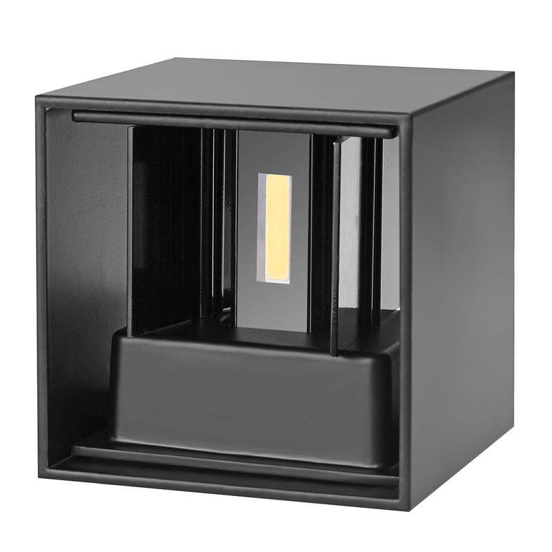Vierkante LED Wandlamp Verstelbaar Binnen Buiten Modern Design Waterdicht IP65 Metaal Zwart Wit Grijs | Sulvida