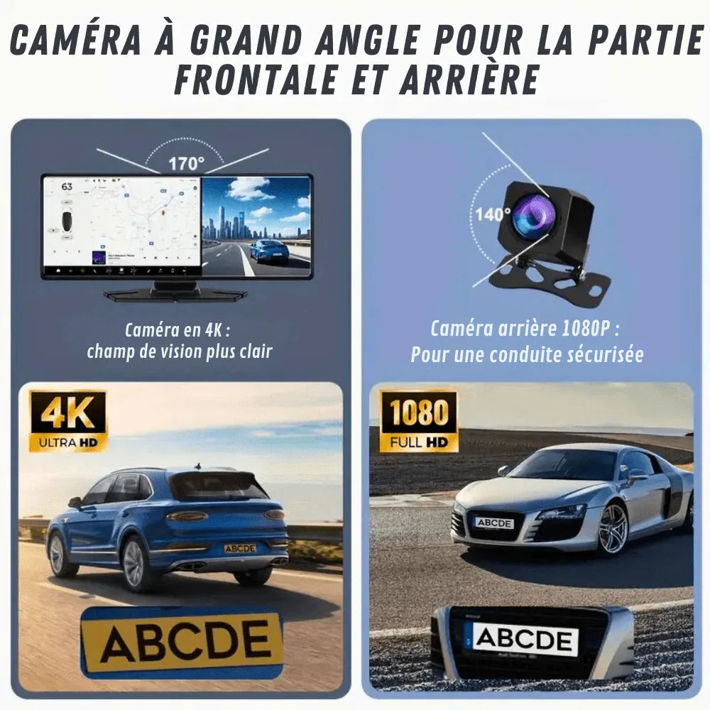Auto Scherm met Apple CarPlay en Android Auto Full HD Camera Touchscreen Display voor Moderne Voertuigen | Sulvida
