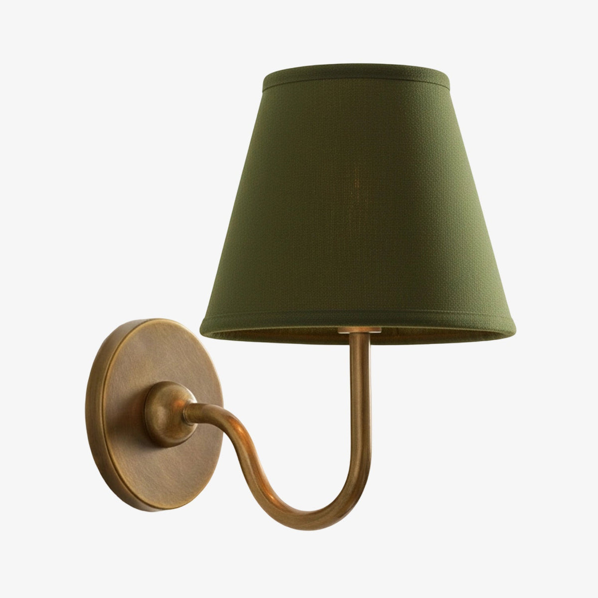 Wandlamp Linnen Kap Messing Armatuur Plissé of Glad Stof E12 Fitting Hardwired Decoratieve Verlichting | Sulvida