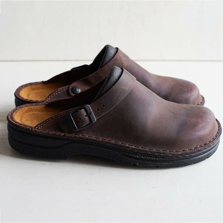 Slip-on instapklompen leer dames heren comfortabel casual schoenen dagelijks gebruik ergonomisch antislip zool | Sulvida