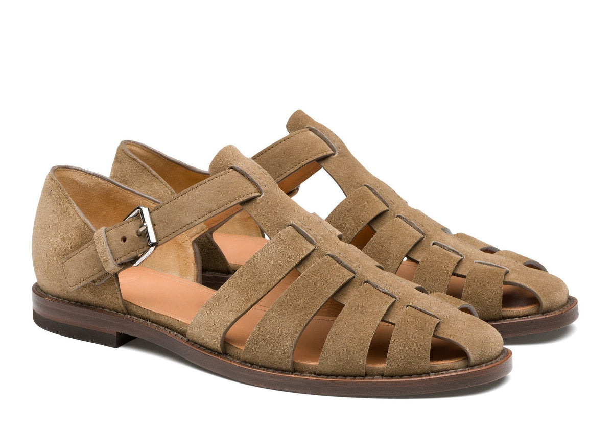 Leren Heren Sandalen Gesloten Teen Verstelbaar Comfortabel Zomerschoeisel voor Wandelen en Outdoor Activiteiten | Sulvida