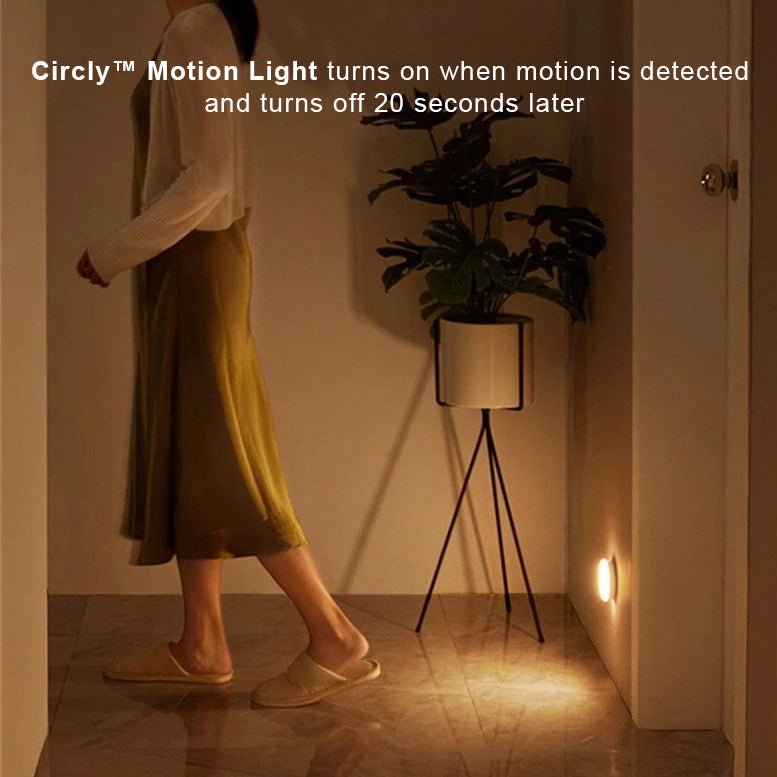 LED Wandlamp met Bewegingssensor – Rond Ø8cm Dimbaar USB Oplaadbaar Nachtlampje voor Hal Gang Kast Trap | Sulvida