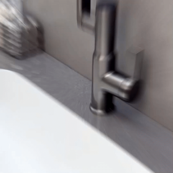 Keukenkraan met Temperatuurweergave 360° Draaibare Uitloop LED-Indicator Chroom Zwart Wit Mengkraan Keuken | Sulvida