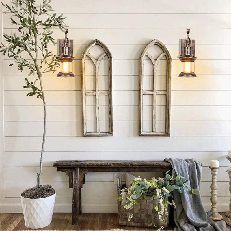 Industriële Wandlamp Metaal Zwart Brons Retro Sfeerlicht Woonkamer Slaapkamer E27 Fitting Vintage Design | Sulvida