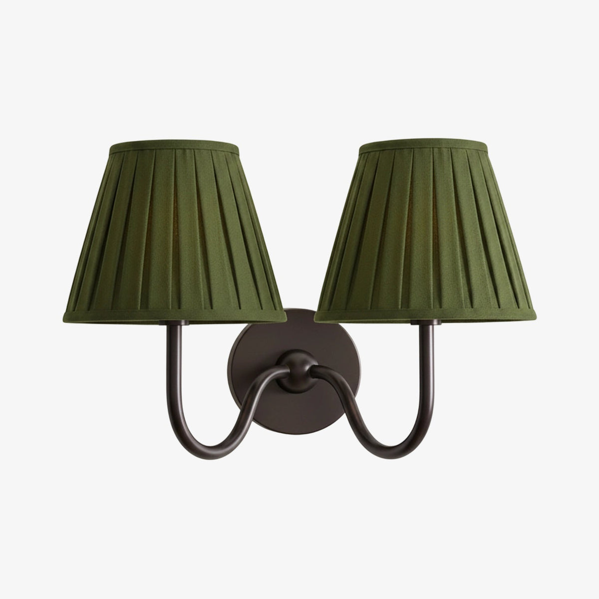 Wandlamp Linnen Kap Messing Armatuur Plissé of Glad Stof E12 Fitting Hardwired Decoratieve Verlichting | Sulvida
