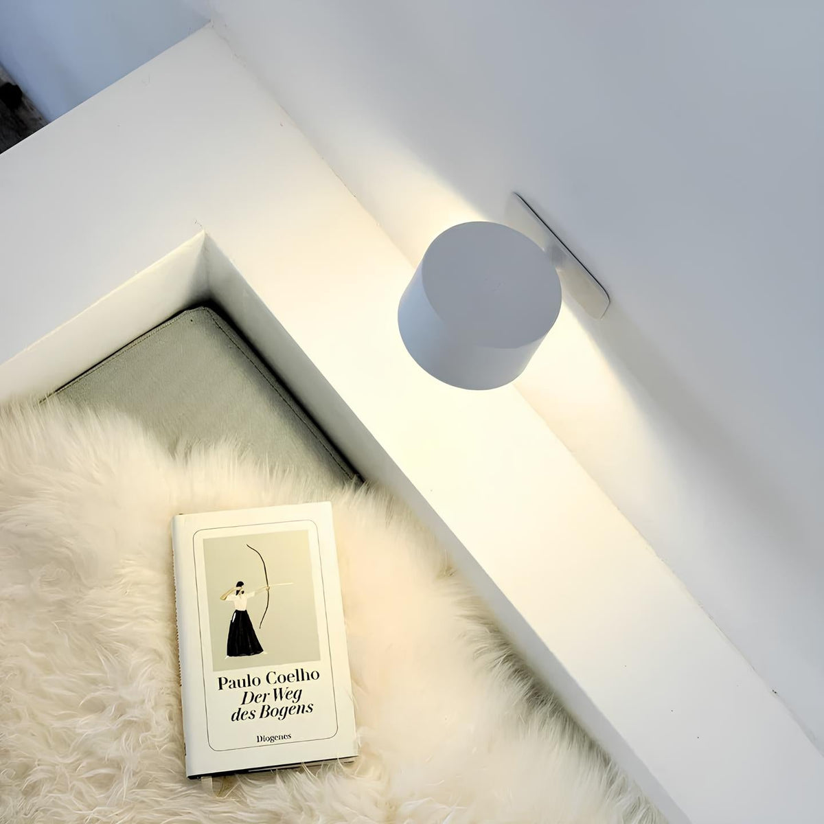Draadloze LED-Wandlamp Oplaadbaar Dimbaar 360° Draaibaar met Magnetische Muurbeugel Moderne Sfeerlamp | Sulvida