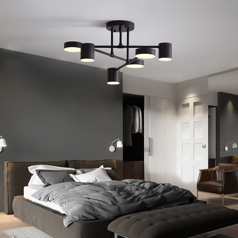 Moderne LED Plafondlamp Staal met Acryl Scandinavisch Design voor Woonkamer Eetkamer Slaapkamer Hal Stijlvol | Sulvida