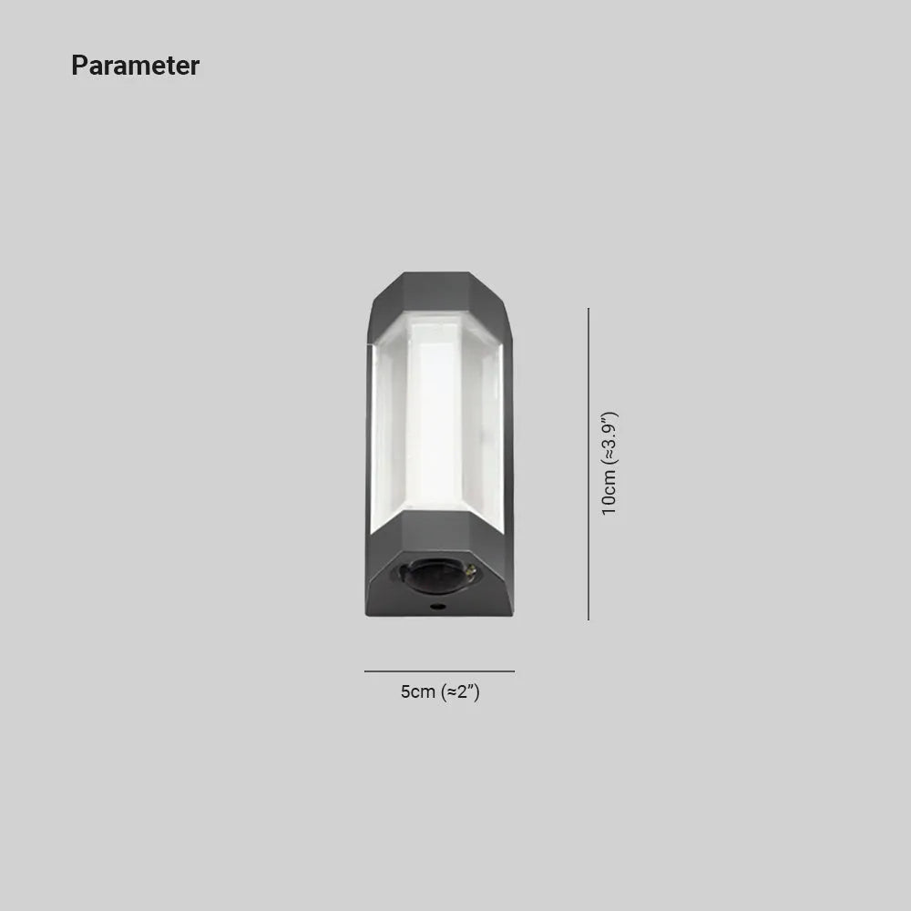 Wandlamp Buiten Dubbelzijdig Wit Zwart IP65 LED Cilinder Gevel Modern Design Terras Voordeur Waterdicht | Sulvida
