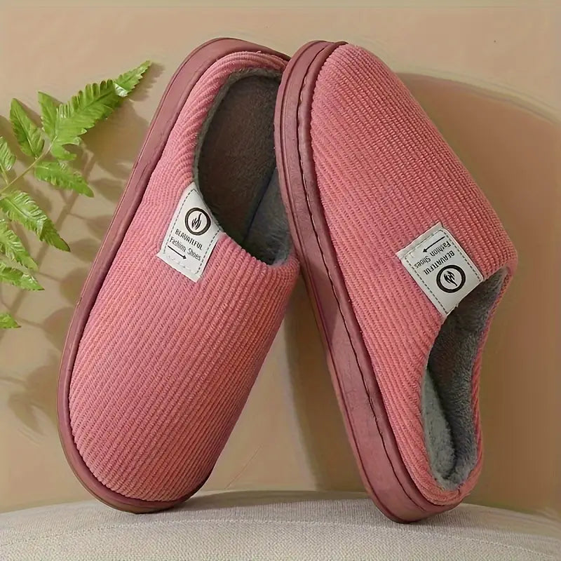 Zachte Pantoffels Roze Winter Huisslippers Pluche Binnenschoen Warm Behaaglijk Antislip Comfortabel Dames | Sulvida